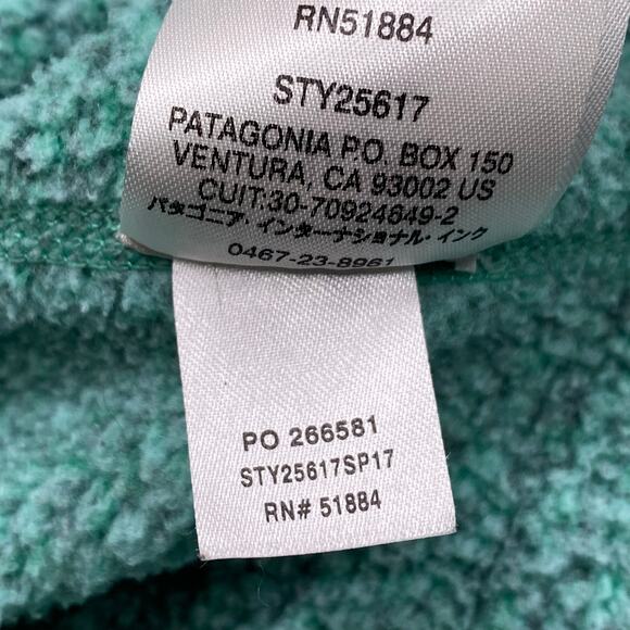 Patagonia Better Sweater Pullover 1/4 Zip Fleece Green Womens M 25617 Mock Neck - Picture 10 of 10